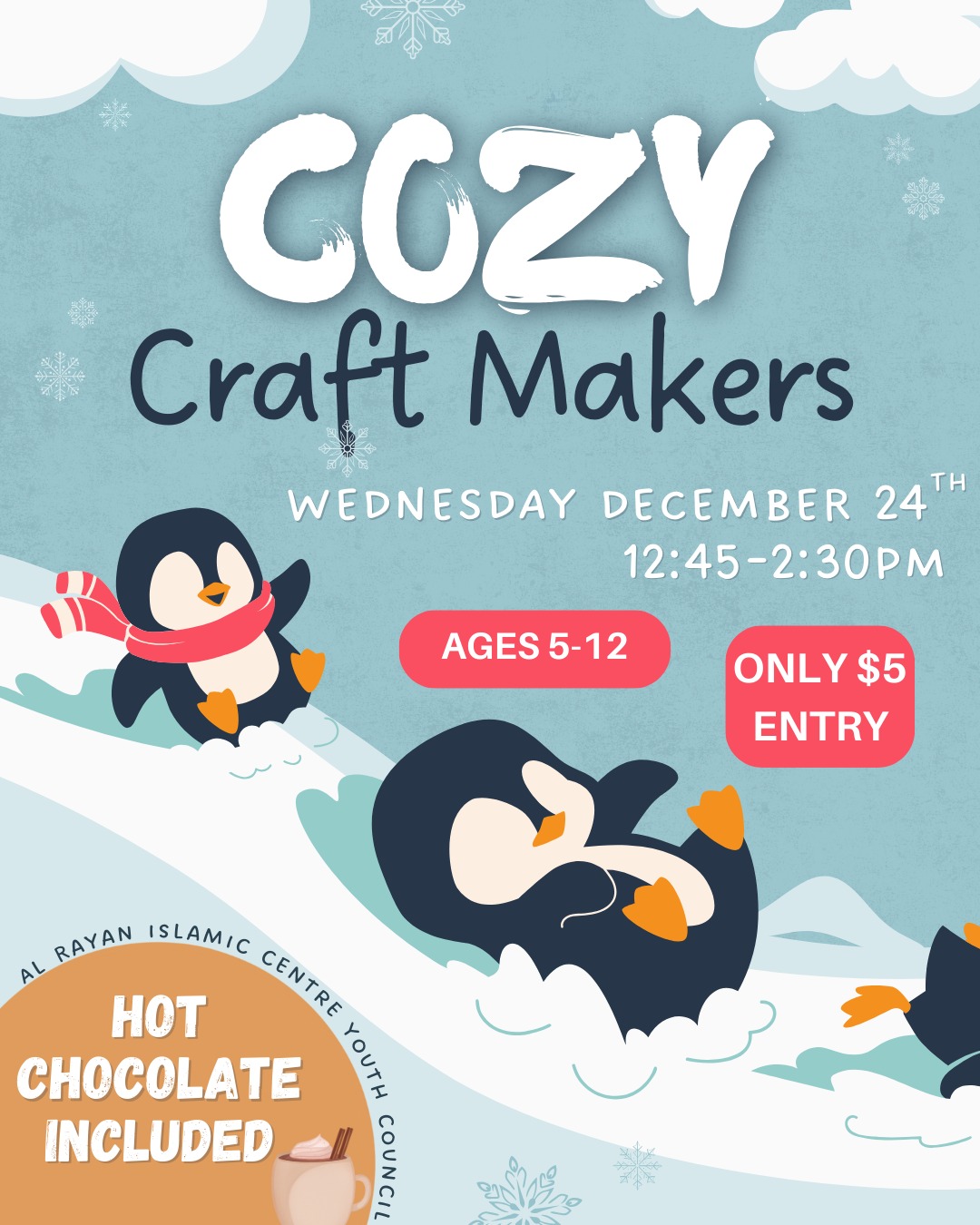 Cozy Craft Makers – Winter Break Youth Event!
